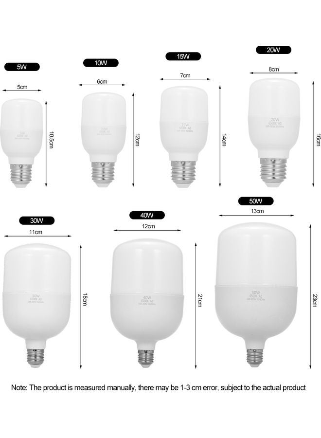 مصباح LED من الألومنيوم بتصميم فقاعات على شكل حرف T مغطى بالبلاستيك أبيض 10.50x5.00x5.00Ø³Ù†ØªÙŠÙ…ØªØ± - Image 5