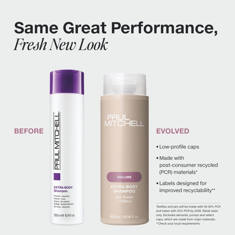 Paul Mitchell Extra-Body Shampoo, Adds Bounce + Fullness, For Fine Hair, 10.14 fl oz - Image 2