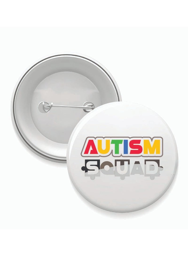 PRINTSHOP4ME Autism Awareness Button Badge - Lapel Pin for Backpacks and Jackets - Perfect for Events - Autism Awareness Pin Badge for Kids and Adults - Pin Badges for Autism Acceptance - Image 1
