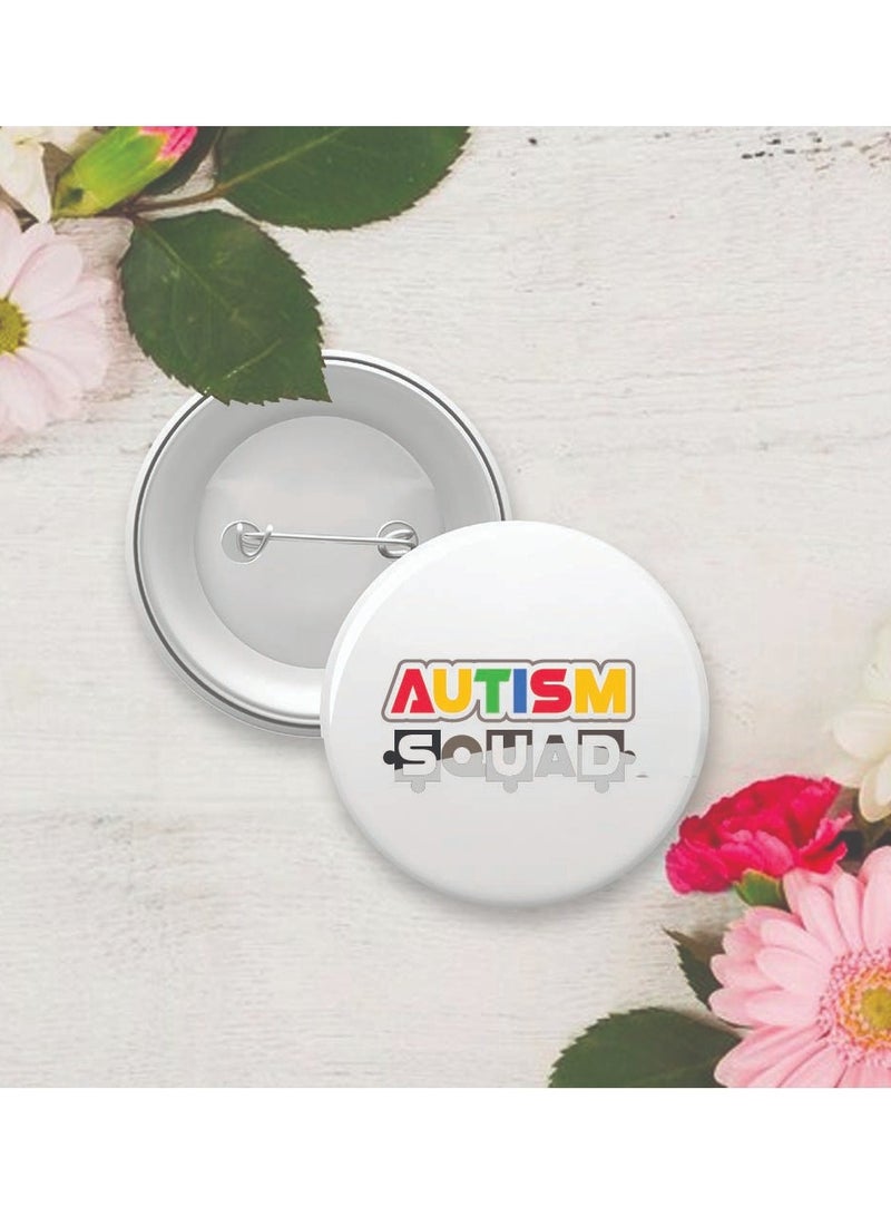 PRINTSHOP4ME Autism Awareness Button Badge - Lapel Pin for Backpacks and Jackets - Perfect for Events - Autism Awareness Pin Badge for Kids and Adults - Pin Badges for Autism Acceptance - Image 2