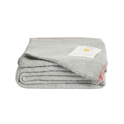 UnHide Knit Alpaca Blanket 60 x 80 UltraSoft Lightweight Throw Made with Alpaca Merino Wool Sustainable Ethically Sourced Silver Fox - Image 1