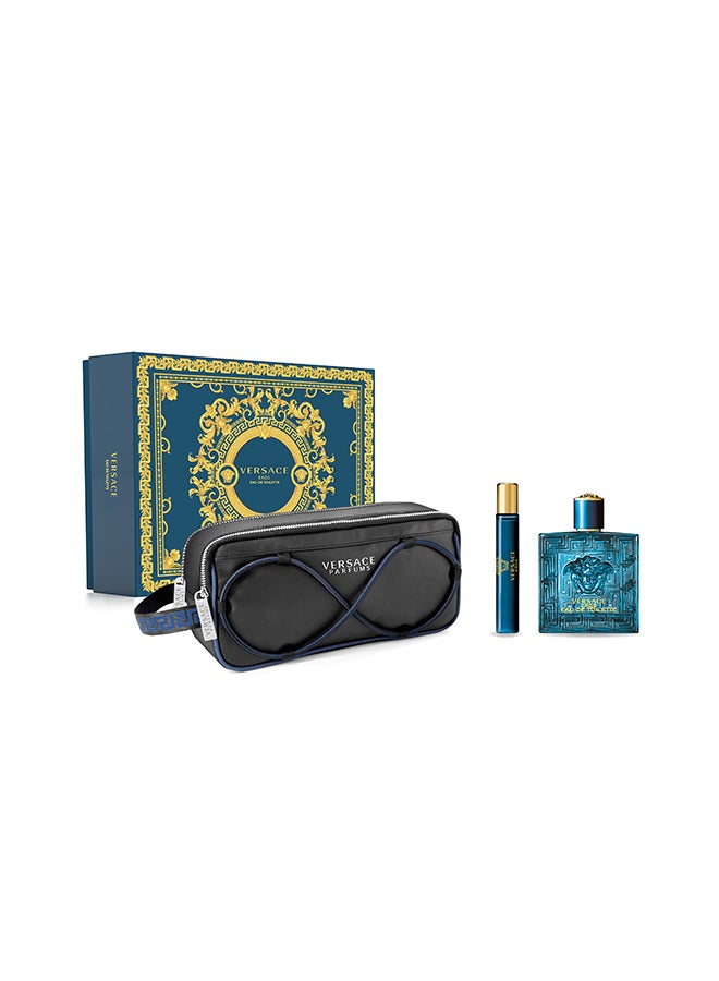 Eros Man EDT Natural Spray Gift Set 100ml