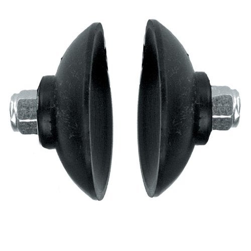 Replacement Cups EZ Reacher Accessory Tips Rubber Cups with Locknuts Outdoor Use Black 1Pair RC1PR