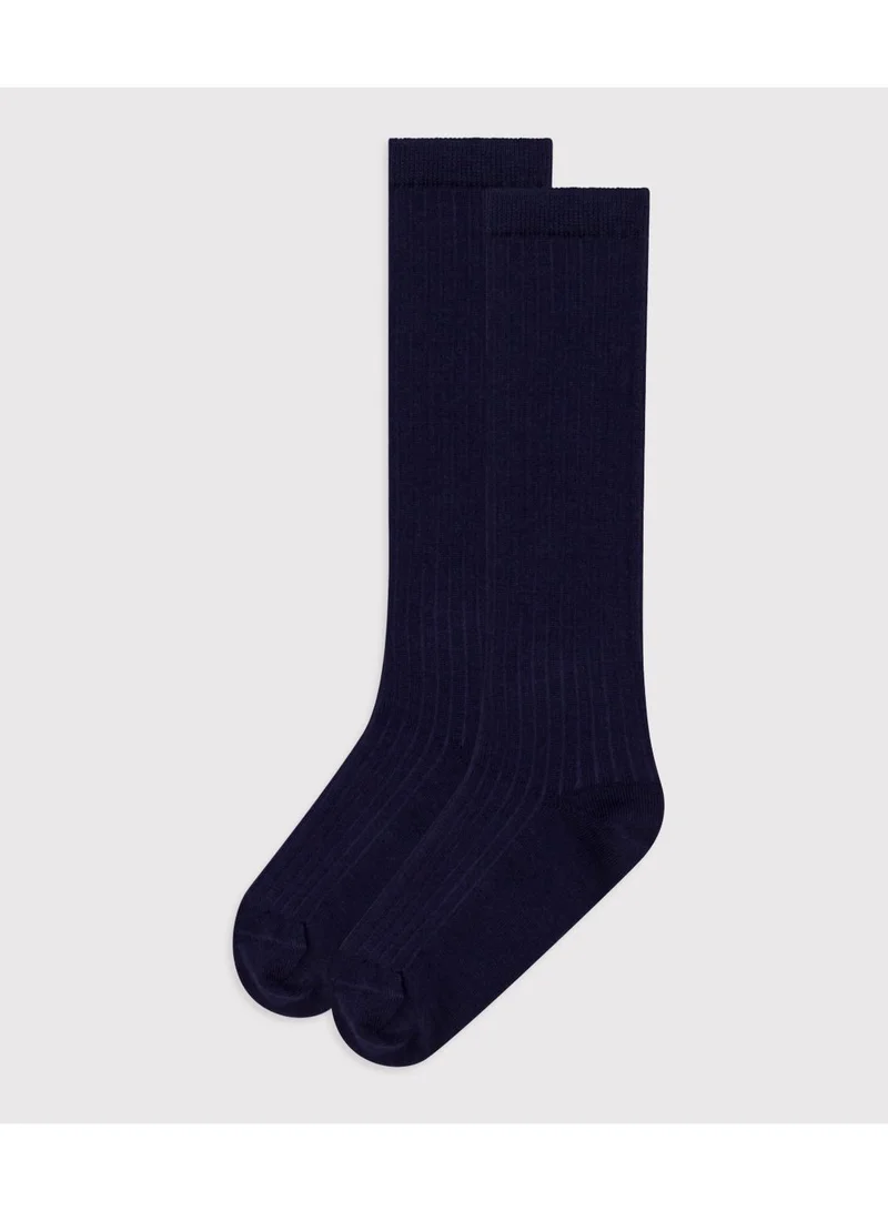 Petit Bateau Children's wool and cotton long socks.