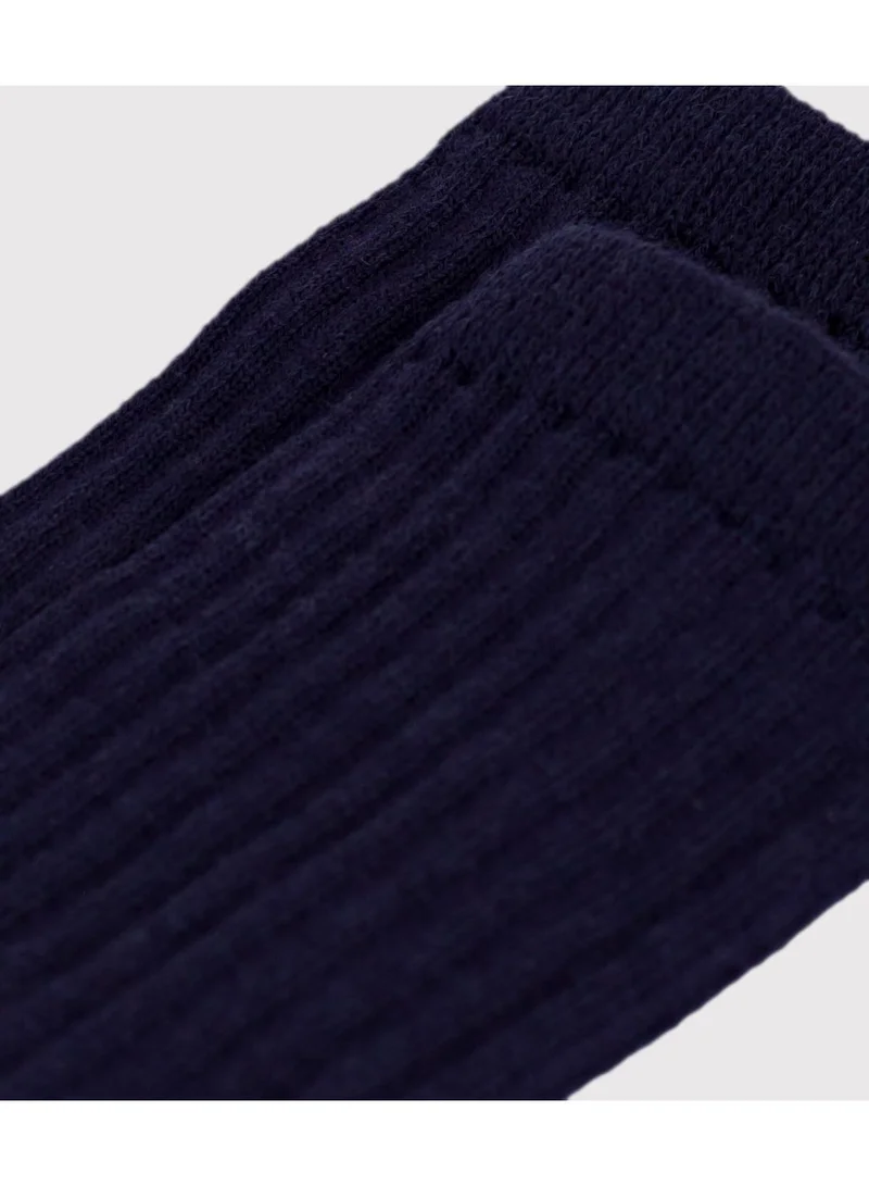 Petit Bateau Children's wool and cotton long socks.