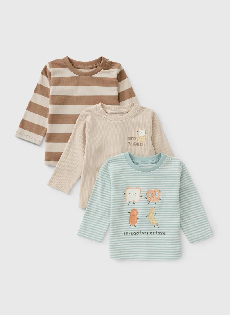 ماتلان 3 Pack Baby Multi Brunch T-Shirts