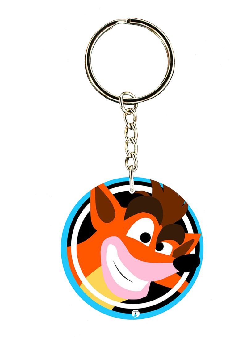 RKN The Video Game Crash Double Side Printed Keychain
