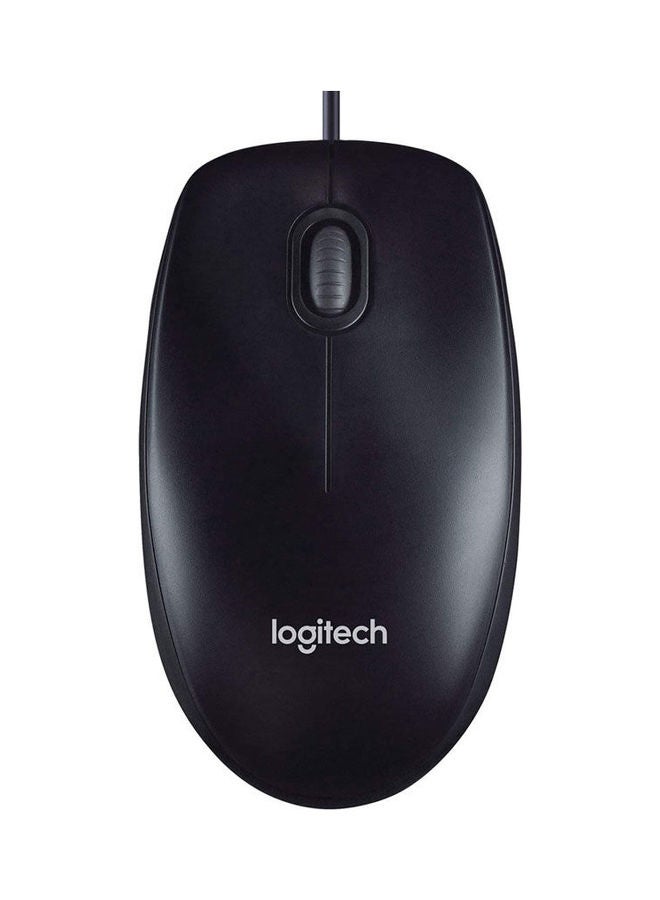 Logitech M90 Optical Wired Mouse Black - Image 1