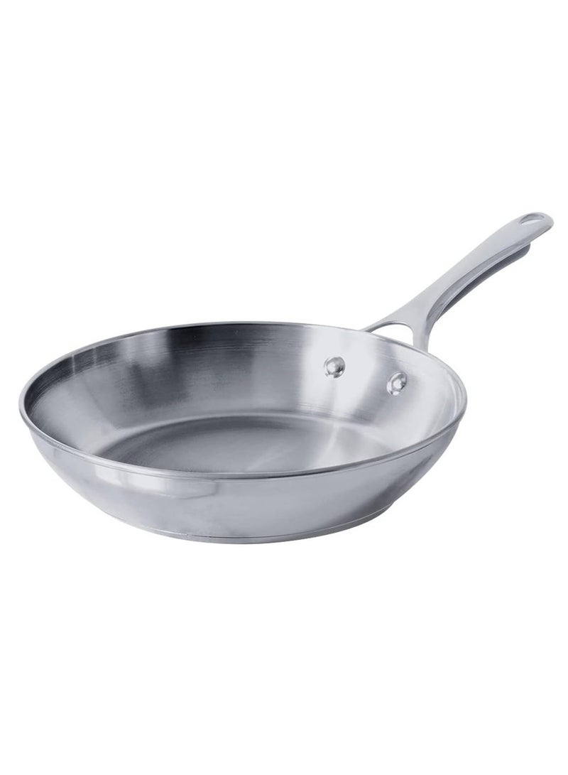 Meyer Select 28cm Stainless Steel Frying Pan – Induction Compatible Frypan, Oven & Dishwasher Safe, Even Heat Base, Metal Utensil Safe - Image 1
