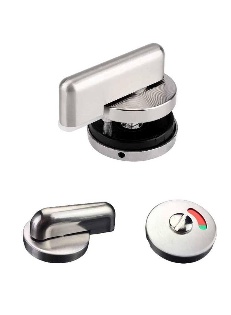 Zinc Alloy Door Lock, Vacant Engaged Privacy Indicator, Lock for Toilet Restroom Bathroom - Image 1