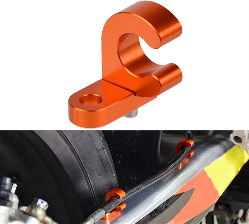 Wivplex Aluminum Brake Hose Clamp for Motorcycles - Image 2