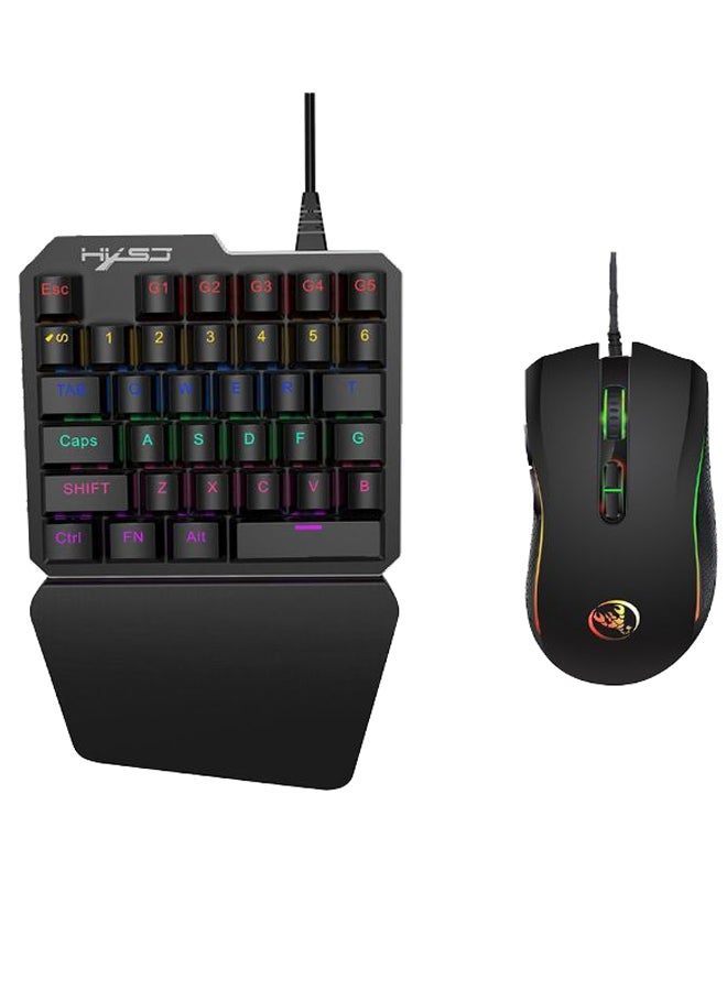 NIBEMINENT 3200DPI LED Optical Gaming Keyboard And Mouse Set  - Image 1
