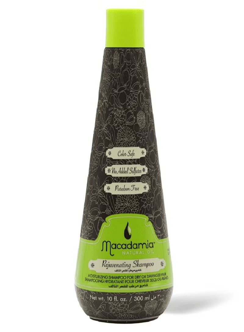 Natural Oil Rejuvenating Shampoo, Color-Safe & Sulfate-Free for Damaged Hair 300ml