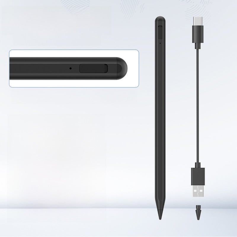 Magnetic iPad Capacitive Stylus Pen Touchscreen Black-Anti-touch Apple Pen [Super Fast Charge Touch Switch Bluetooth Function]