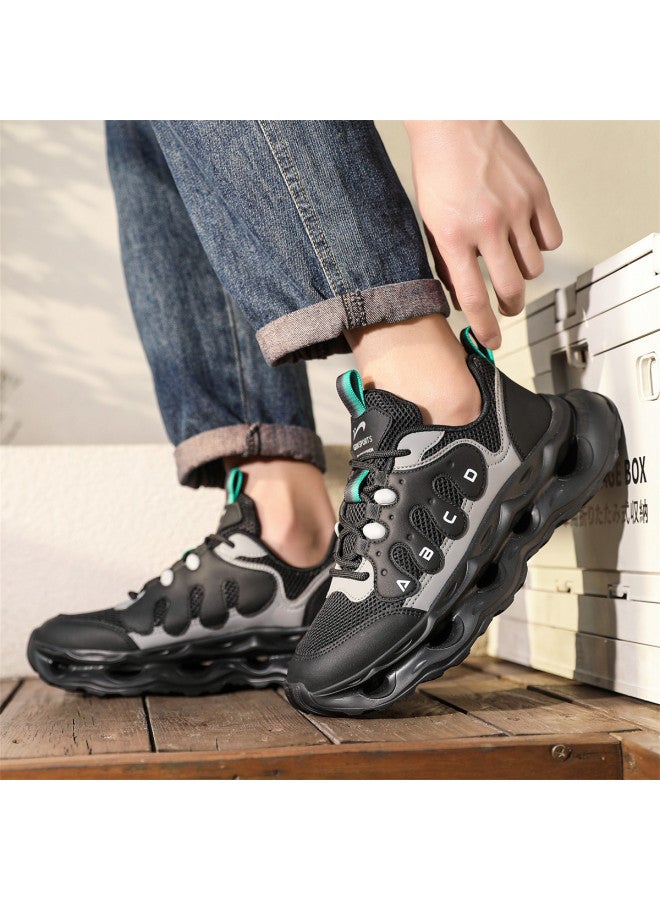 Noble bird Fashionable Trend Men's Shoes Thick Sole Height-increasing Casual Shoes 2025 Summer New Mesh Breathable Wear-resistant Sports Shoes - Image 2