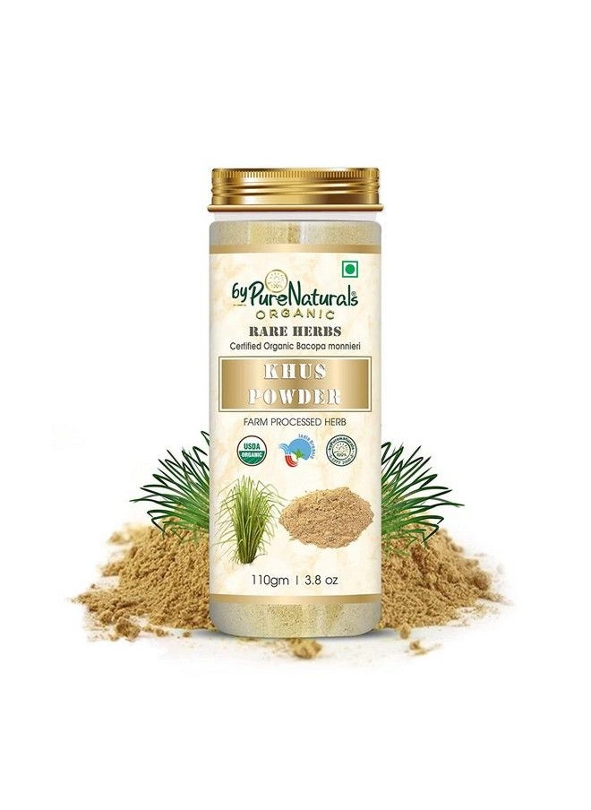 byPurenaturals Organic Rare Herbs Khus Powder 110 Grams ; Boosts Hair Growth ; Face Scrub ; For Healthy Skin And Hair ; Farm Processed Vetiver Powder ; For All Skin Types ; For Men And Women…  - Image 1