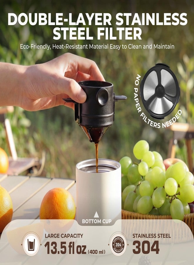 HAUSHOF Portable Electric Coffee Grinder, Travel Coffee Maker and Brewing Kit, Coffee Grinders for Home Use, Portable Pour Over Coffee Maker For Travel, Camping, Car - Image 5