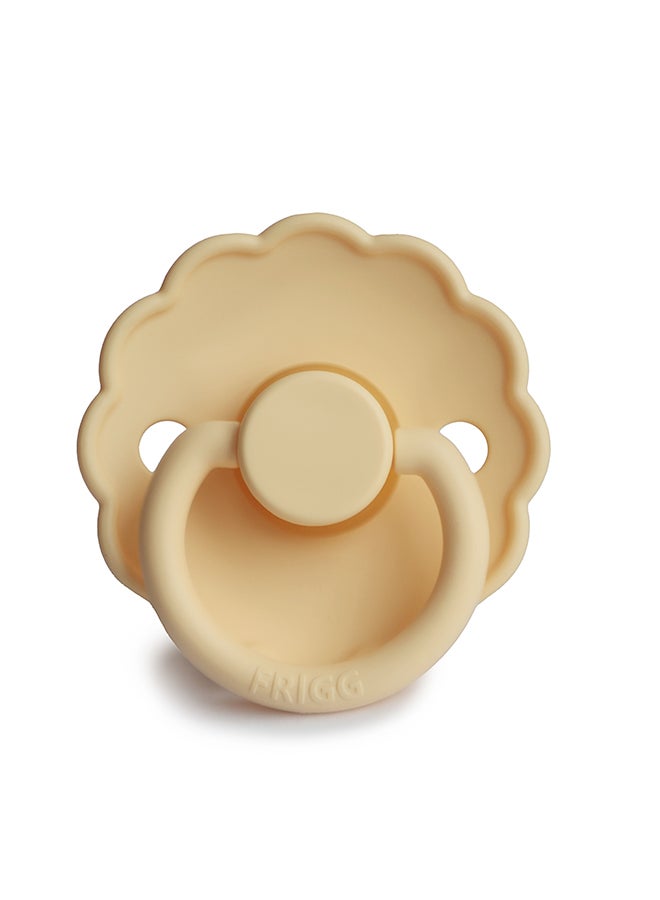 FRIGG Daisy Silicone Baby Pacifier 6-18M 1-Pack Pale Daffodil - Size 2