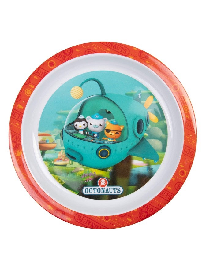 مجموعة أدوات تناول الطعام Octonauts المكونة من 5 قطع للأطفال الصغار - تتضمن طبقًا ووعاءً وكوبًا وشوكة وملعقة وأدوات مائدة - متينة وآمنة للاستخدام في غسالة الأطباق وخالية من مادة BPA - رائعة للعودة إلى المدرسة والسفر والتنقل - Image 2