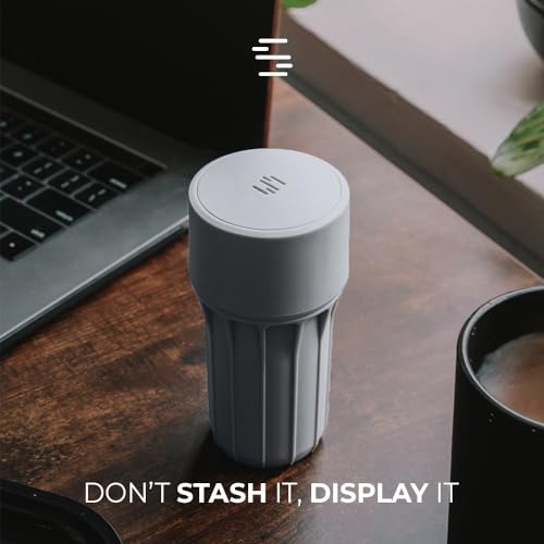 Staze Air Tight Smell Proof Container (148ml) – Vacuum Seal Jar with UV Protection, Waterproof Food Storage Canister, Portable Small Smell Proof Jar for Coffee, Herb, Spice & Gummies - (CLOUD) - Image 2