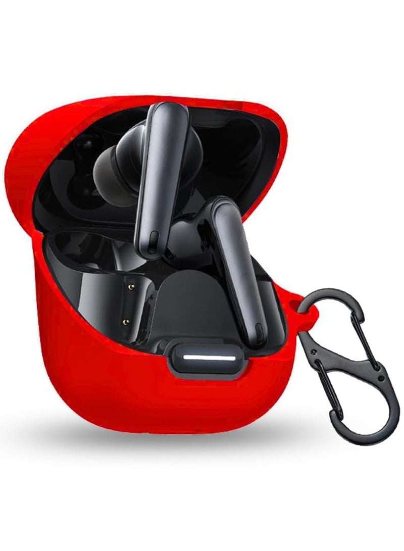 Compatible with Anker Soundcore Liberty 4 NC Case Cover Soft Silicone Shockproof Protective Case Skin for Wireless Earbuds (Red) - Image 1