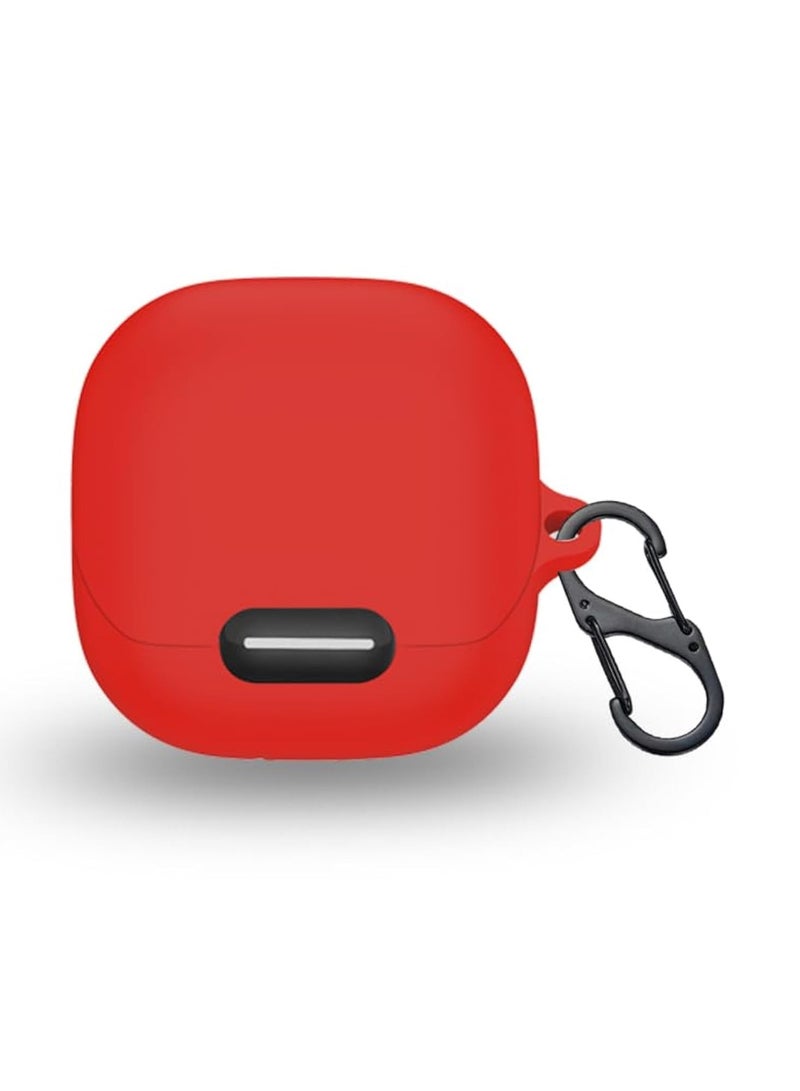 Compatible with Anker Soundcore Liberty 4 NC Case Cover Soft Silicone Shockproof Protective Case Skin for Wireless Earbuds (Red) - Image 4