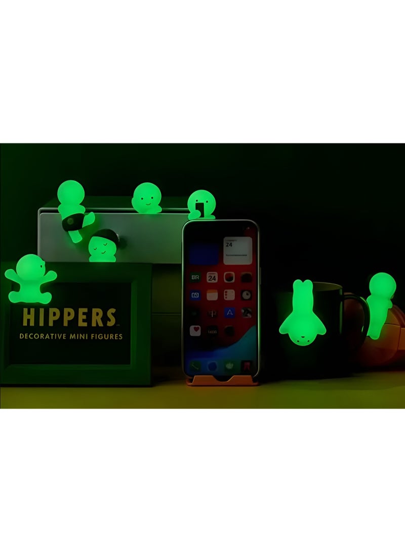 Smiski Dreams Hippers Smiski – Glow in the Dark Edition Mystery Box | Cute Decorative Mini Figures for Phone, Mug, Shelf, Desk & So On | Collectible Surprise Toy Gift | Pack of 1 - Image 4