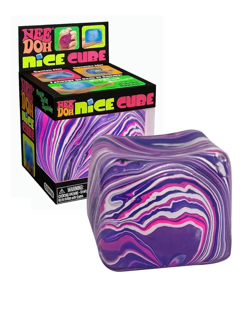Needoh Fidget Toys Squishy Stress Cube, Stress Balls for Kids Adults Squishies Stress Relief, Ice Squishy Cube Sugar Balls, Sensory Toys for Kids with Autism, Fidgets for Classroom Prize Toys (Pink) - Image 1