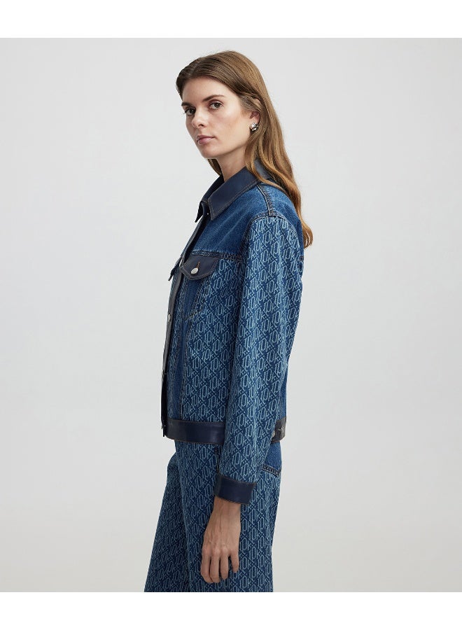 Ipekyol Monogram Printed Denim Jacket  - Image 2