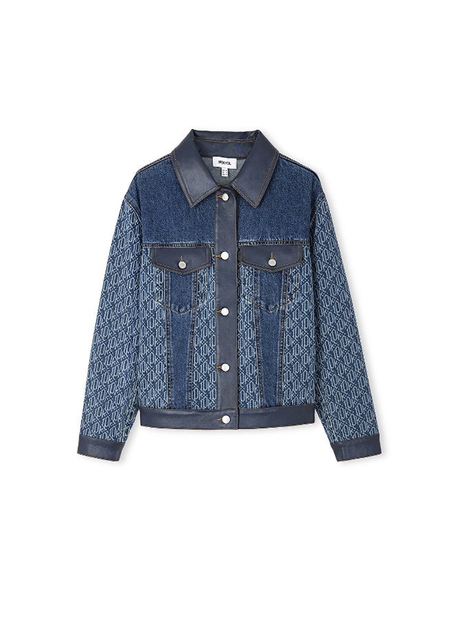 Ipekyol Monogram Printed Denim Jacket  - Image 5