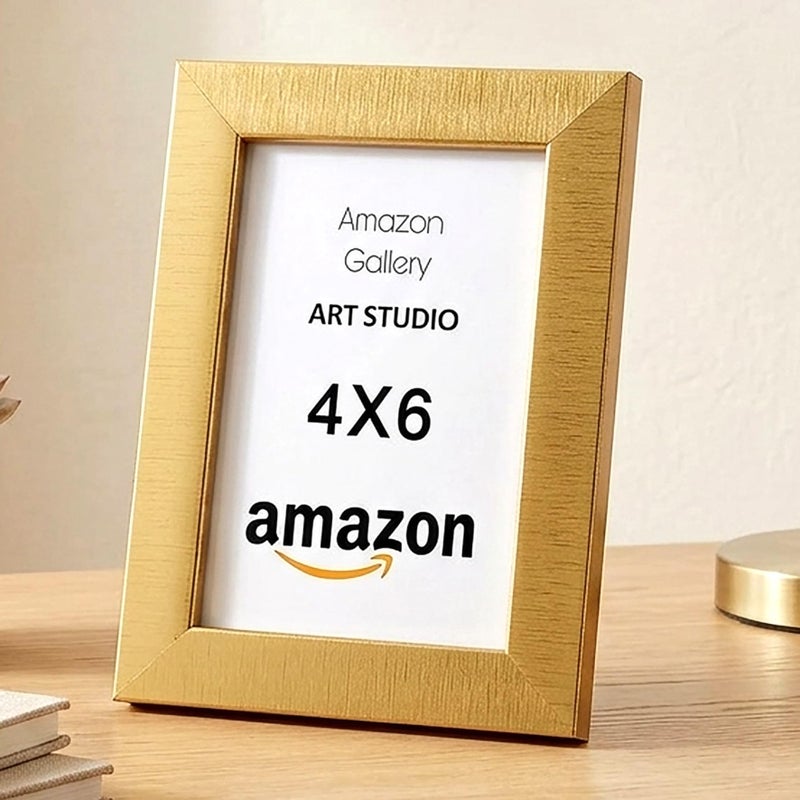 4X6 Photo Frame Wall & Tabletop Frames 10X15 CM (Gold-M15) - Image 5