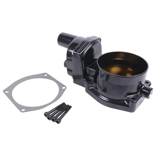 WQSING 102mm Throttle Body 12605109 for LSX LS1 LS2 LS3 LS7 DBW Engine Intake Manifold Compatible with Billet Electronic Black - Image 2