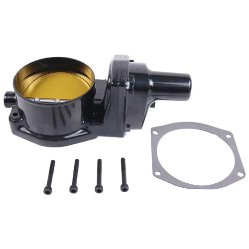 WQSING 102mm Throttle Body 12605109 for LSX LS1 LS2 LS3 LS7 DBW Engine Intake Manifold Compatible with Billet Electronic Black - Image 1