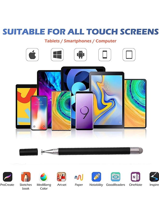 Universal Stylus Pen For Touch Screen, Passive Stylus pen Compatible with iOS and Android devices,Performance Pen for Fire HD Tablet/All Touch Devices (Black) - Image 4
