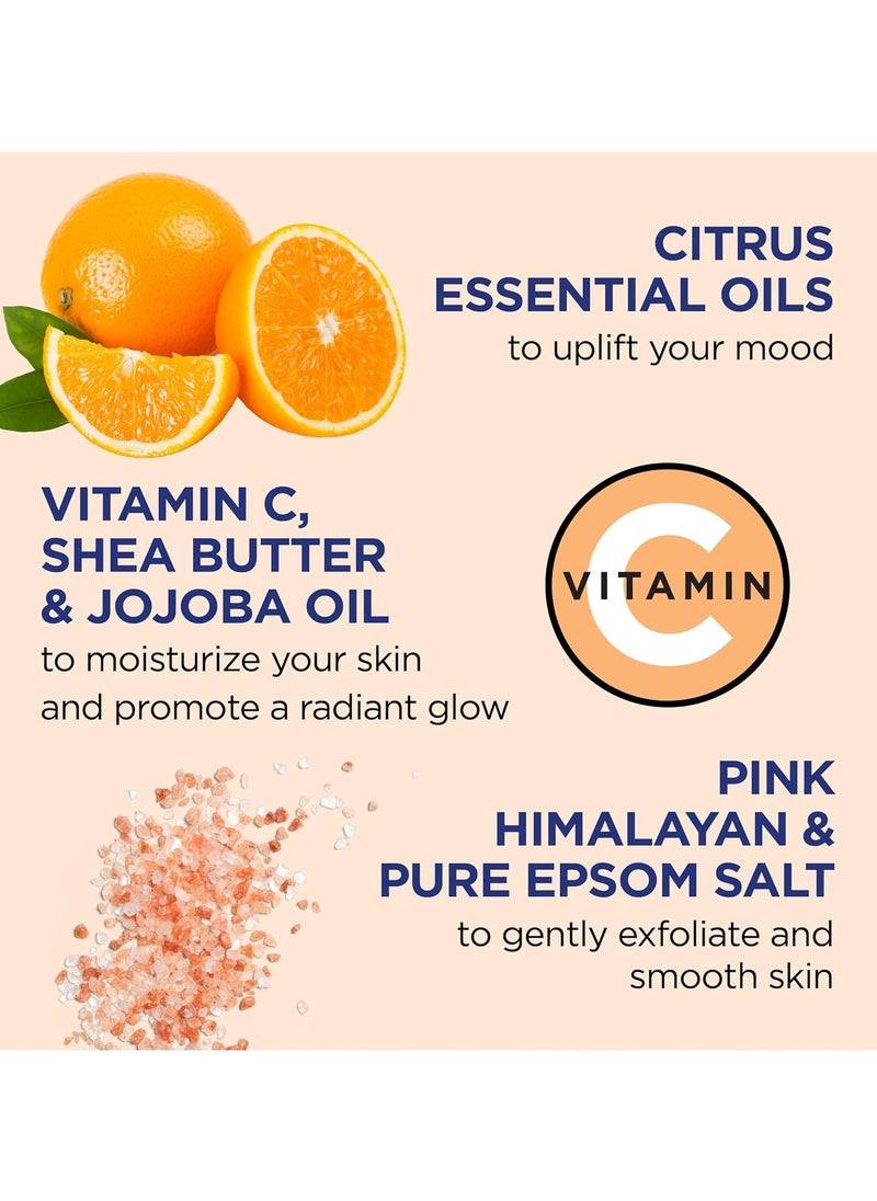 Dr Teal's Pink Himalayan Sea Salt Scrub,Glow and Radiance with Pure Epsom Salt & Citrus Essential Oils,454g  - Image 4