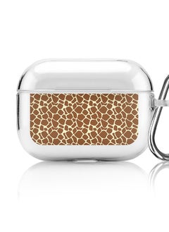 Classic Clear printed Case for Apple AirPods Pro 2nd Generation Thin Transparent Cover [Designed for Apple AirPods Pro 2nd Generation] - Somali Giraffe Skin Print