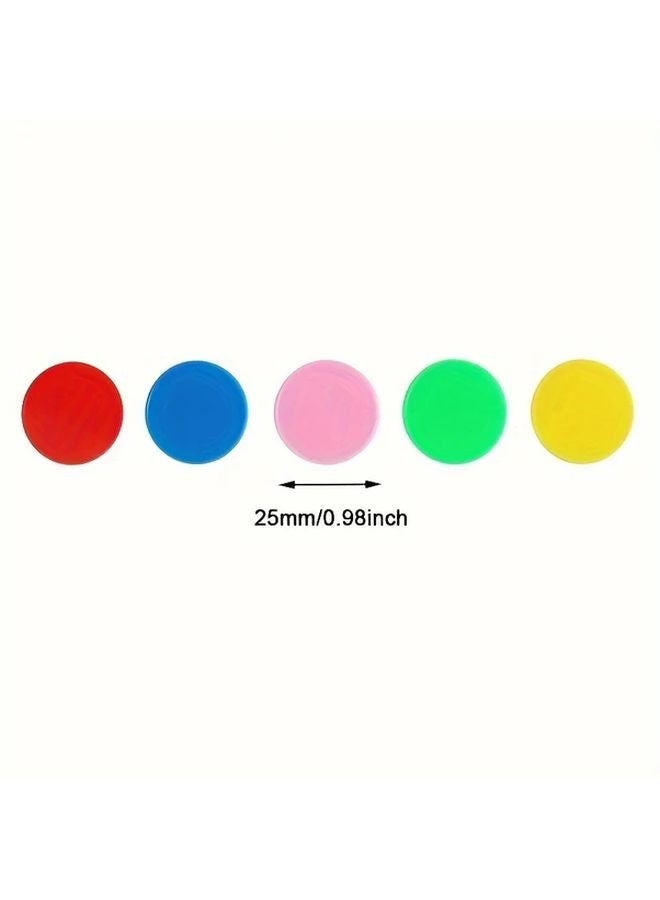 100 قطعة من رقائق العد البلاستيكية الخضراء، وسائل تعليمية للرياضيات للتعلم التفاعلي - Image 3