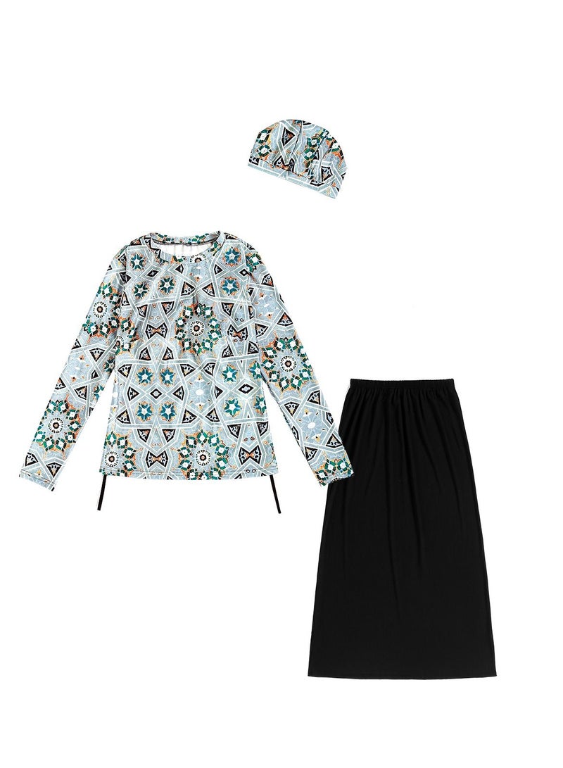 Loquat Muslim lady traditional fashion swimwear swimsuit - Image 3