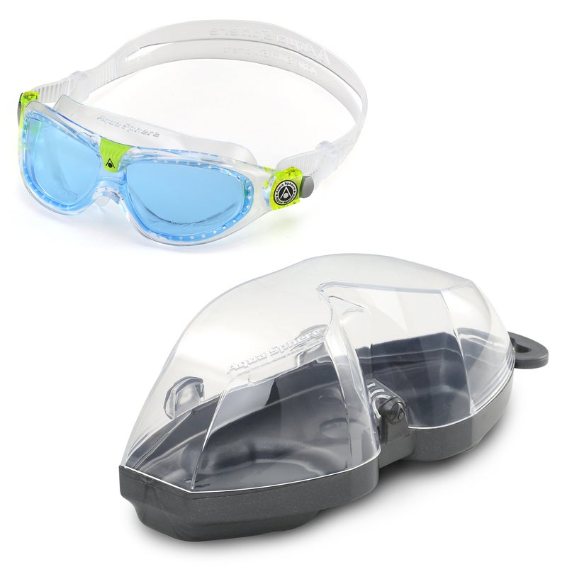 Aqua Sphere Seal Kid 2 Swim Goggle, Blue Lens/Transparent new version, One Size, (MS4450000LB) - Image 3