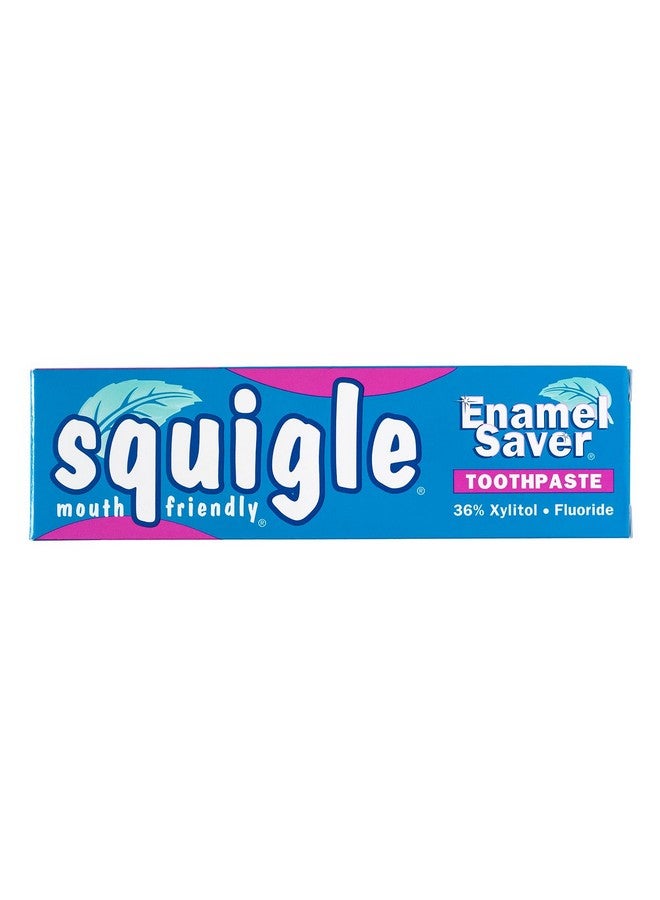 Squigle Enamel Saver Toothpaste, Canker Sore Treatment and Prevention, SLS Free Toothpaste, 36% Xylitol Toothpaste, Prevents Cavities, Perioral Dermatitis, Bad Breath, Chapped Lips, 4oz - 1 Pack - Image 1