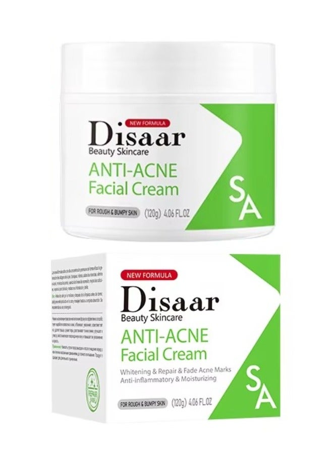 Disaar SA Anti Acne Facial Cream with Salicylic Acid Ceramide and Niacinamide for Pimples and Oily Skin  - Image 1