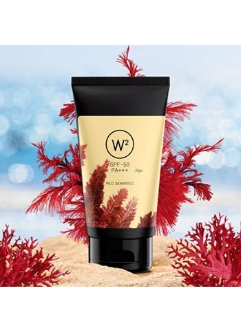 W2 W2 Why Wait SPF50 PA Cream  Contains Cucumber Red Seaweed Aloe Vera Powder Liquorices extracts  For Signs of Ageing  Oil Balance  Protects from UV Rays  other Environmental Factors 50g  - Image 5