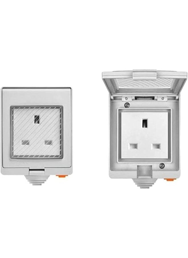 SONOFF - S55 Wifi Smart Socket Uk Ip55 Waterproof Smart Plug Outlet Timer Switch For Smart Home Application Control Heavy Duty Compatible With Alexa And Google Home Assistant White - Image 1