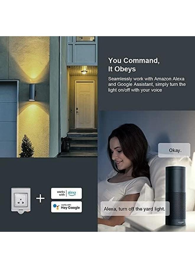 SONOFF - S55 Wifi Smart Socket Uk Ip55 Waterproof Smart Plug Outlet Timer Switch For Smart Home Application Control Heavy Duty Compatible With Alexa And Google Home Assistant White - Image 1