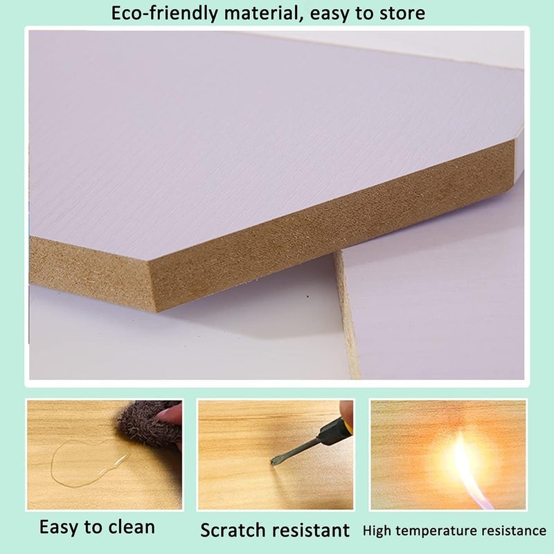 BS مجموعة B&S من 3 رفوف مكعبة عائمة عصرية - Image 4