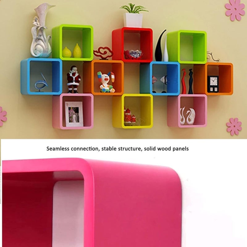 BS مجموعة B&S من 3 رفوف مكعبة عائمة عصرية - Image 3