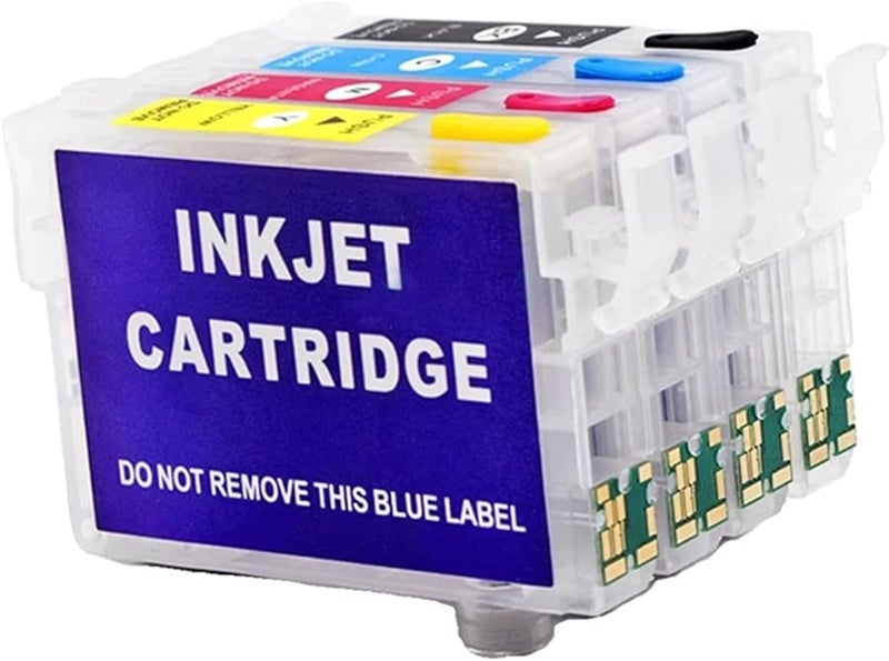 604XL Refillable Ink Cartridge Set with Chip Resetter for XP 4205 WF2910 WF2930 WF2935 WF2950 Printers - Image 1