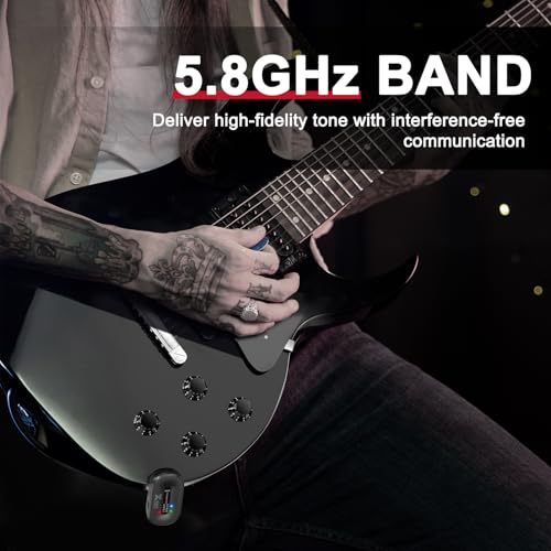 Xvive A58 Wireless Guitar System with 5.8GHz Transmitter and Receiver - Image 3