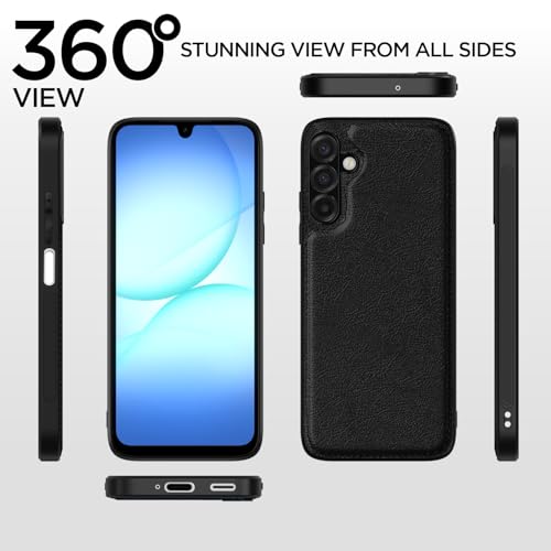 Pikkme Back Cover for Samsung Galaxy M17 5G / A17 5G / F17 5G | Full Camera Protection, Raised Edges & Super Soft-Touch Bumper Case (Black) - Image 4