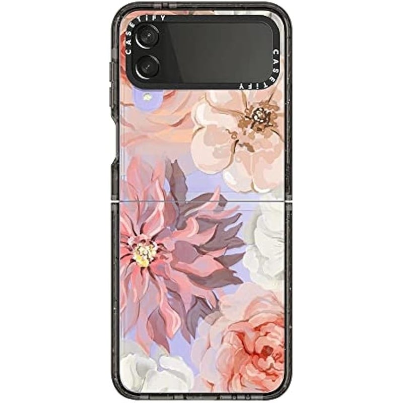 Casetify Impact Case for Galaxy Z Flip 4 - Pretty Blush - Clear Black - Image 3